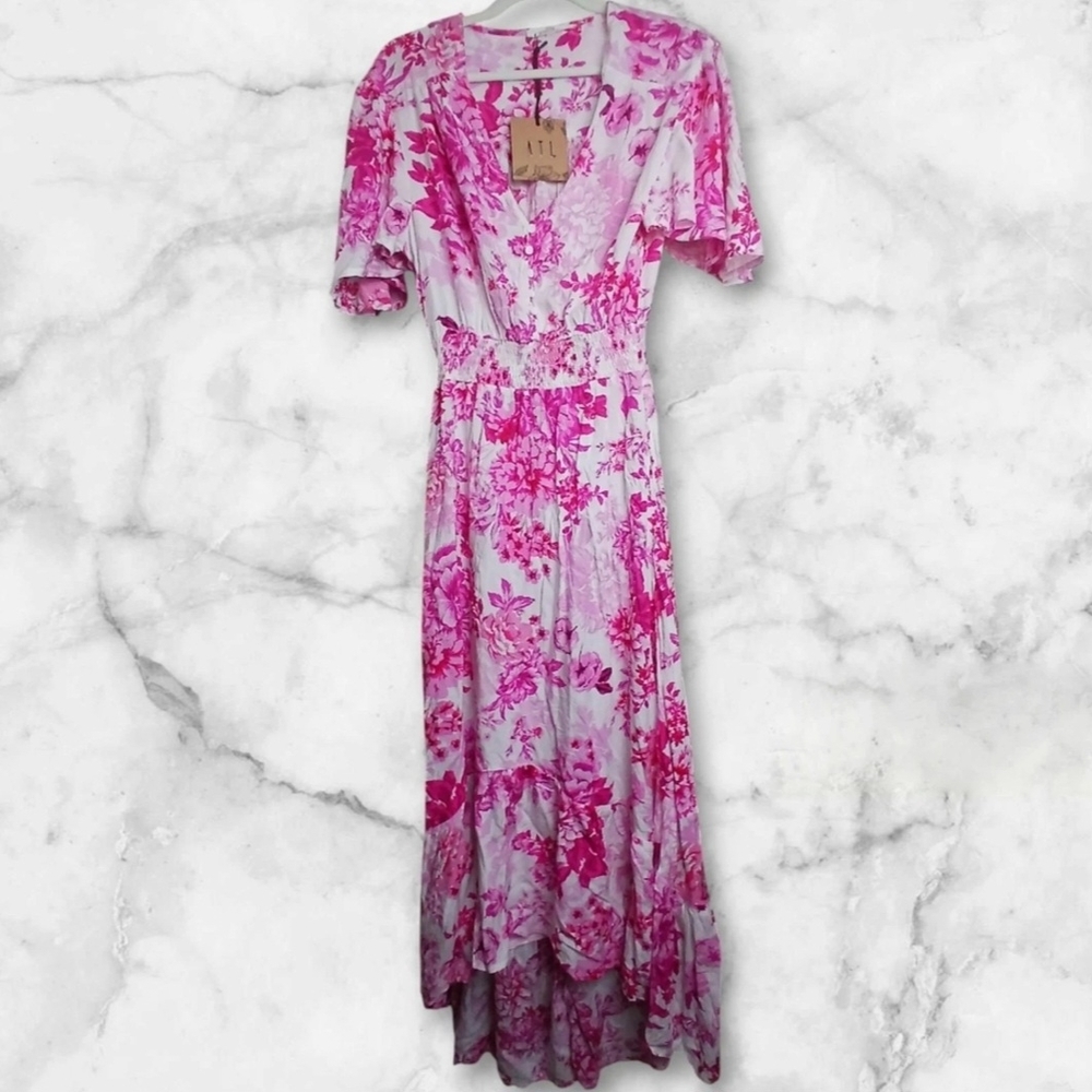 Floral Pink Maxi Dress NWT